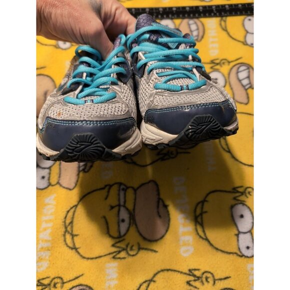 Brooks Adrenaline GTS 13 Women's Running Shoes Blue Silver Size 8 Wide (D) READ - Picture 4 of 12